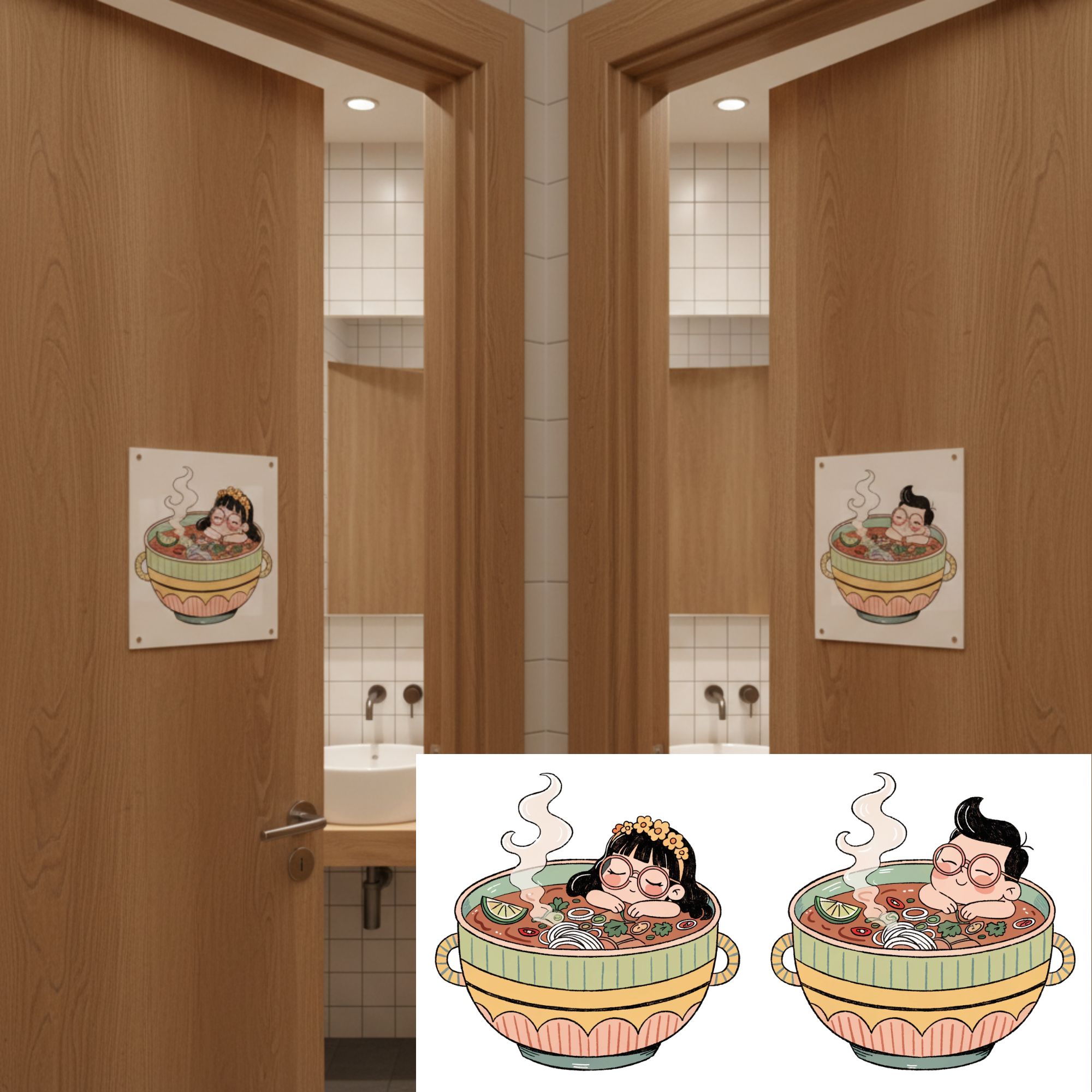 Signalétique de toilettes 3